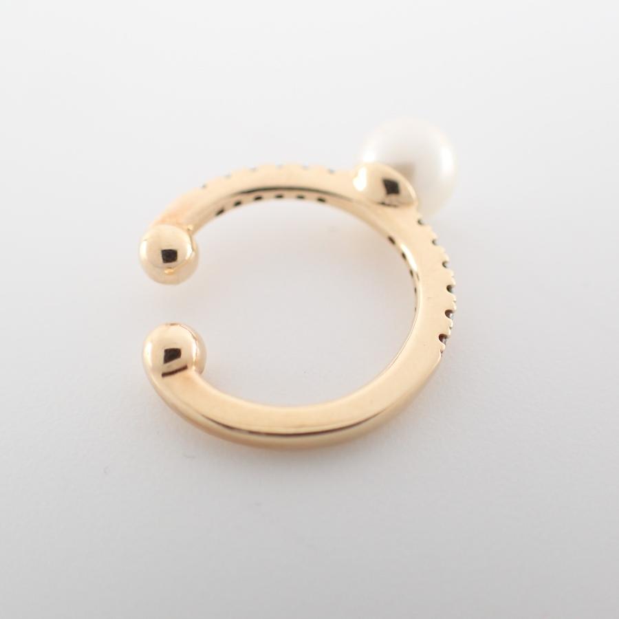 美品 Hirotaka ヒロタカ K10 アコヤパール / 0.06ct ダイヤモンド 