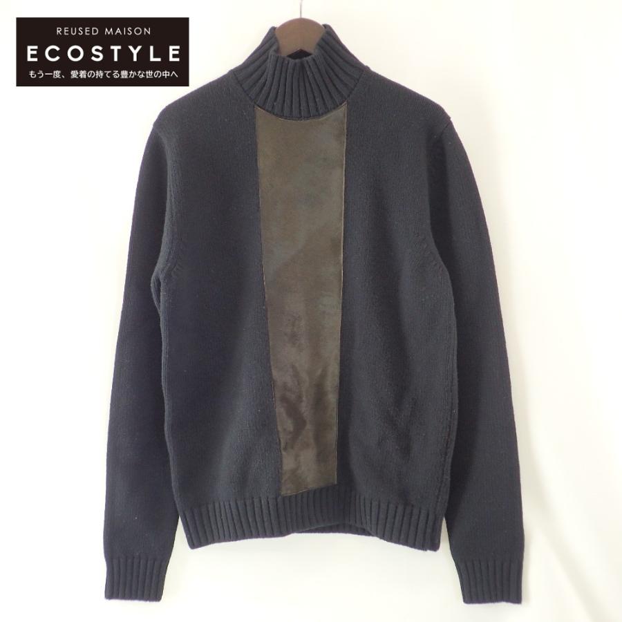 JIL SANDER ジルサンダー ハラコ カシミア混 ハイネックニットセーター  