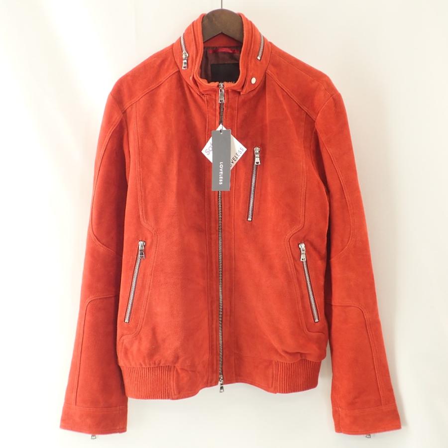 LOVELESS オレンジ スエード シングルライダースジャケットM LOVELESS（ラブレス） 新品/ xSafariLounge 61F54-210-85 スエード