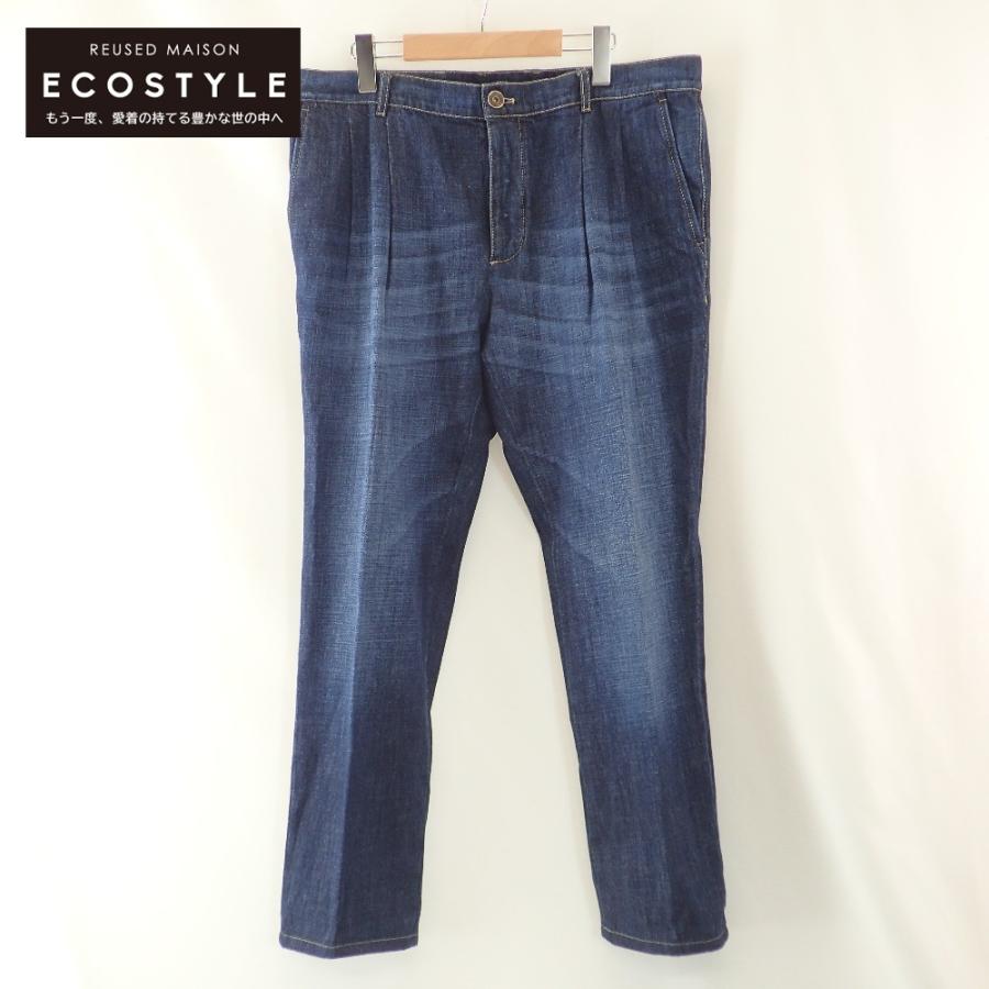 美品　ブルネロクチネリ　デニム BRUNELLO CUCINELLI ブルネロクチネリ ブルー デニムパンツ 38