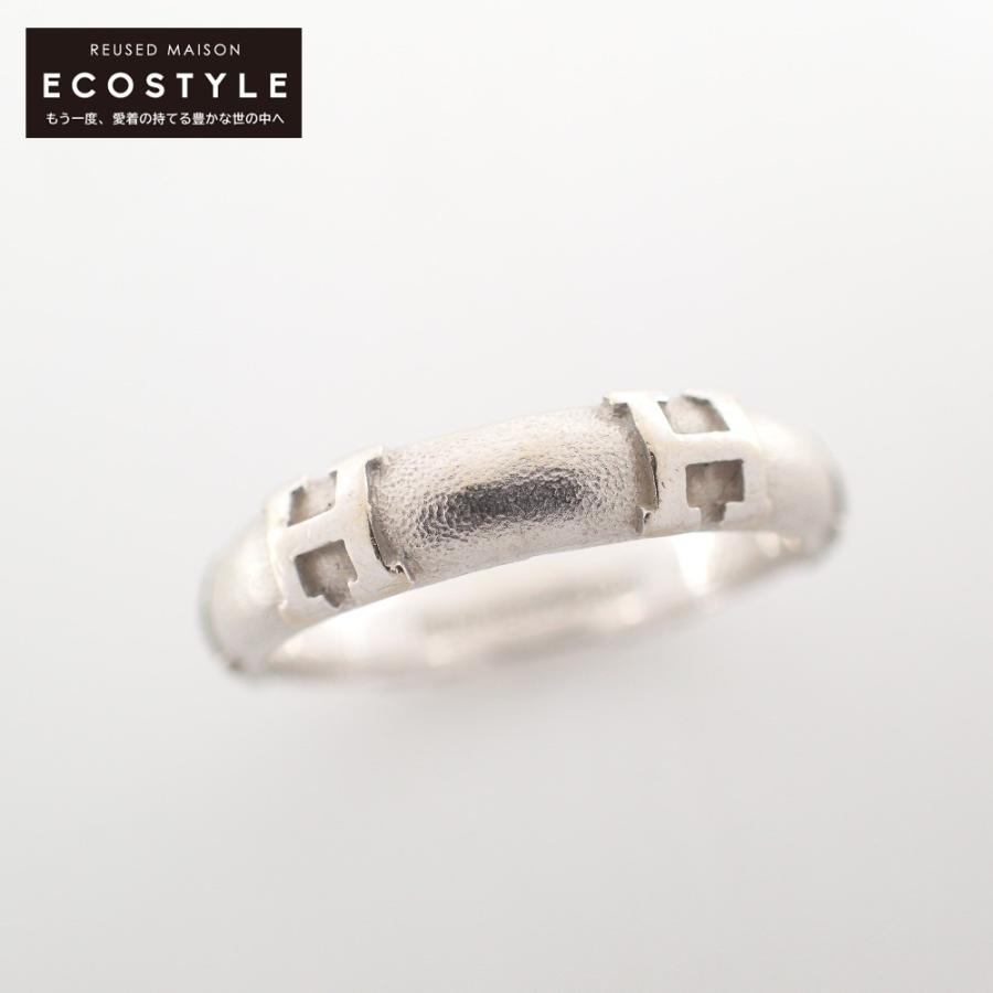 美品 HERMES エルメス 750 フィデリテ リング・指輪 58 ホワイト  