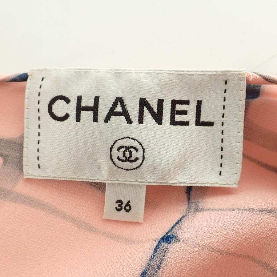 CHANEL 美品/国内正規/21SS シャネル P70538V62083 総柄 シルク CHANEL 美品/国内正規/21SS シャネル P70538V62083 総柄 シルク