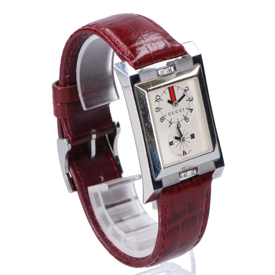 GUCCI シルバー スクエアケース 腕時計 GUCCI シルバー スクエアケース 腕時計