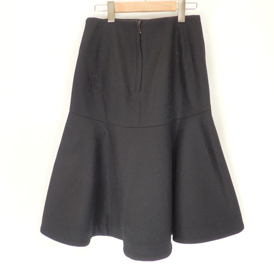 マディソンブルー ﾌﾞﾗｯｸ MB214-6009 ｳｰﾙ ﾊｲｹﾞｰｼﾞ ﾏｰﾒｲﾄﾞﾌﾚｱｽｶｰﾄ XS