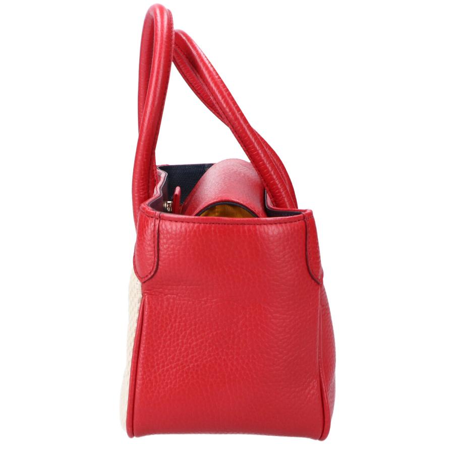 美品 A.D.M.J. Accessoires De Mademoiselle ADMJ レザーxキャンバス 
