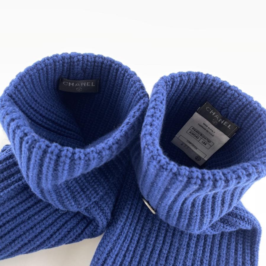 CHANEL 新品同様 シャネル P44501K04700 CCココマーク カシミヤ混  