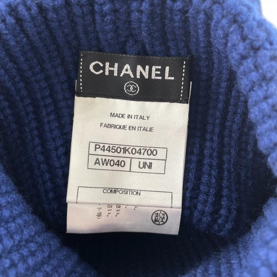 CHANEL 新品同様 シャネル P44501K04700 CCココマーク カシミヤ混  