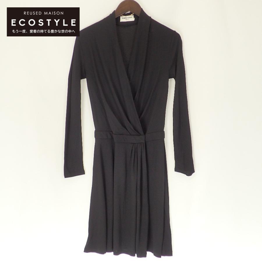 SAINT LAURENT PARIS サンローランパリ 357482 14年製 レーヨンシルク  