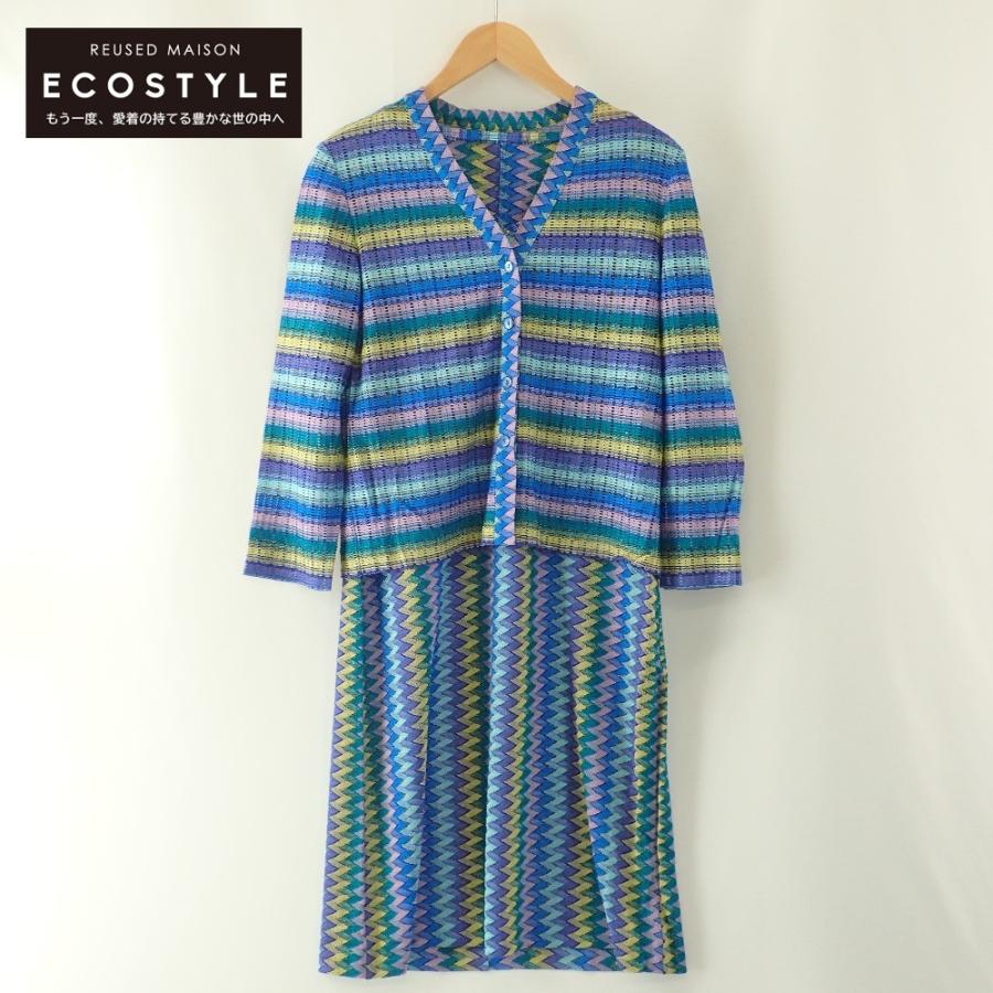 MISSONI（ミッソーニ） D-TK392 総柄ニットワンピースアンサンブル