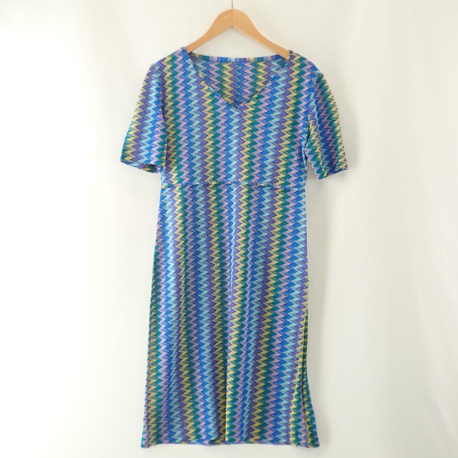 MISSONI（ミッソーニ） D-TK392 総柄ニットワンピースアンサンブル