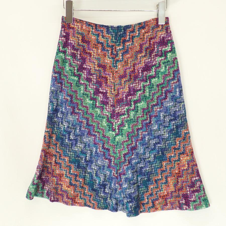 MISSONI 美品/ ミッソーニ D-TK392 総柄 ニット カーディガン/スカート 