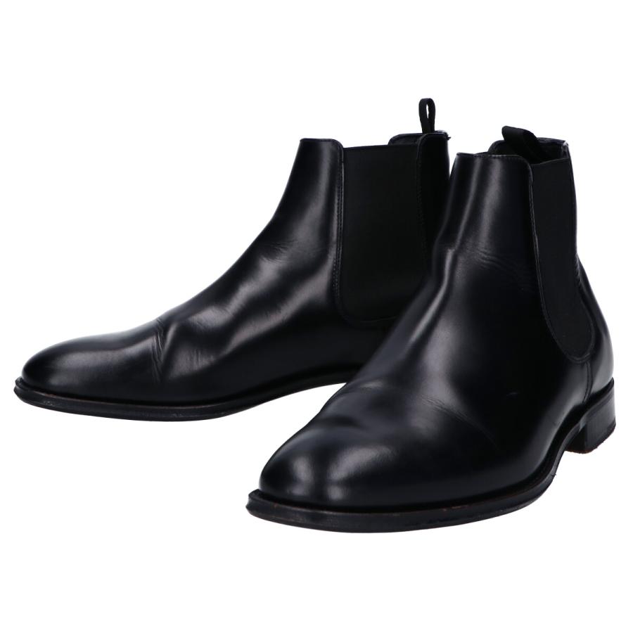 【美品】PRADAプラダ　チェルシーブーツ　サイドゴア　本革　イタリア製 PRADA（プラダ） チェルシーブーツ 2TE174 B4L メンズ モノリス