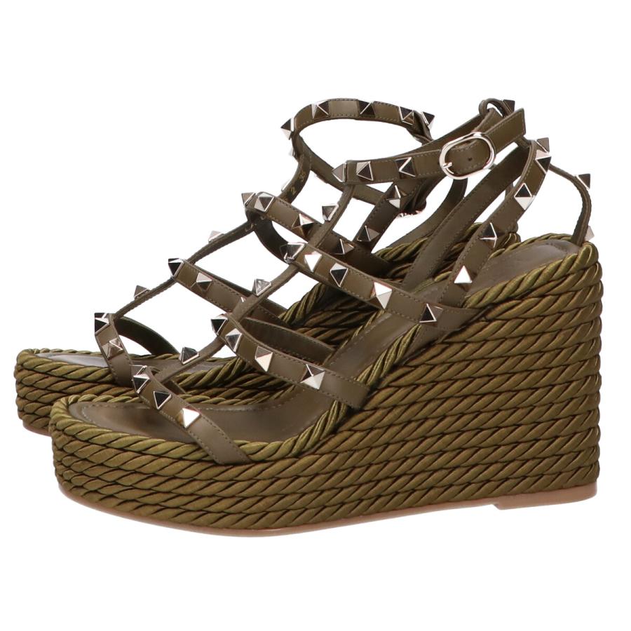 美品 VALENTINO ヴァレンティノ ロックスタッズ レザーアンクル