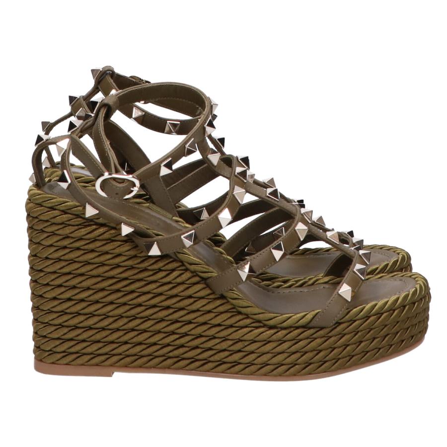 美品 VALENTINO ヴァレンティノ ロックスタッズ レザーアンクル