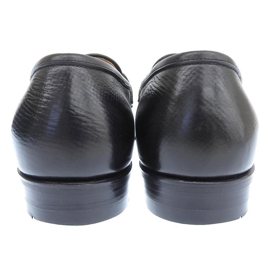 美品 三陽山長 謹製 弥七郎 スキンステッチローファー シューズ