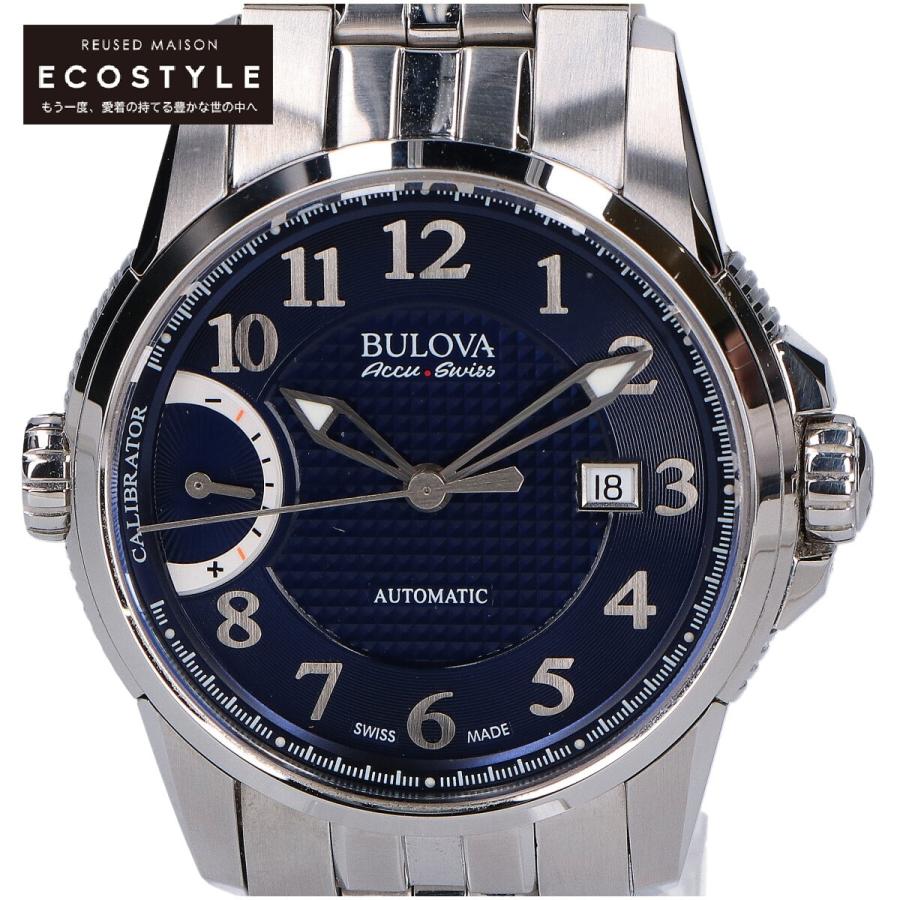 新品未使用 BULOVA ブローバ 63B175 Accu・Swiss CALIBRATOR アキュスイス キャリブレーター 自動巻き 腕時計  シルバー/ネイビー : 2889900000075748 : ブランドリユースショップエコスタイル - 通販 - Yahoo!ショッピング