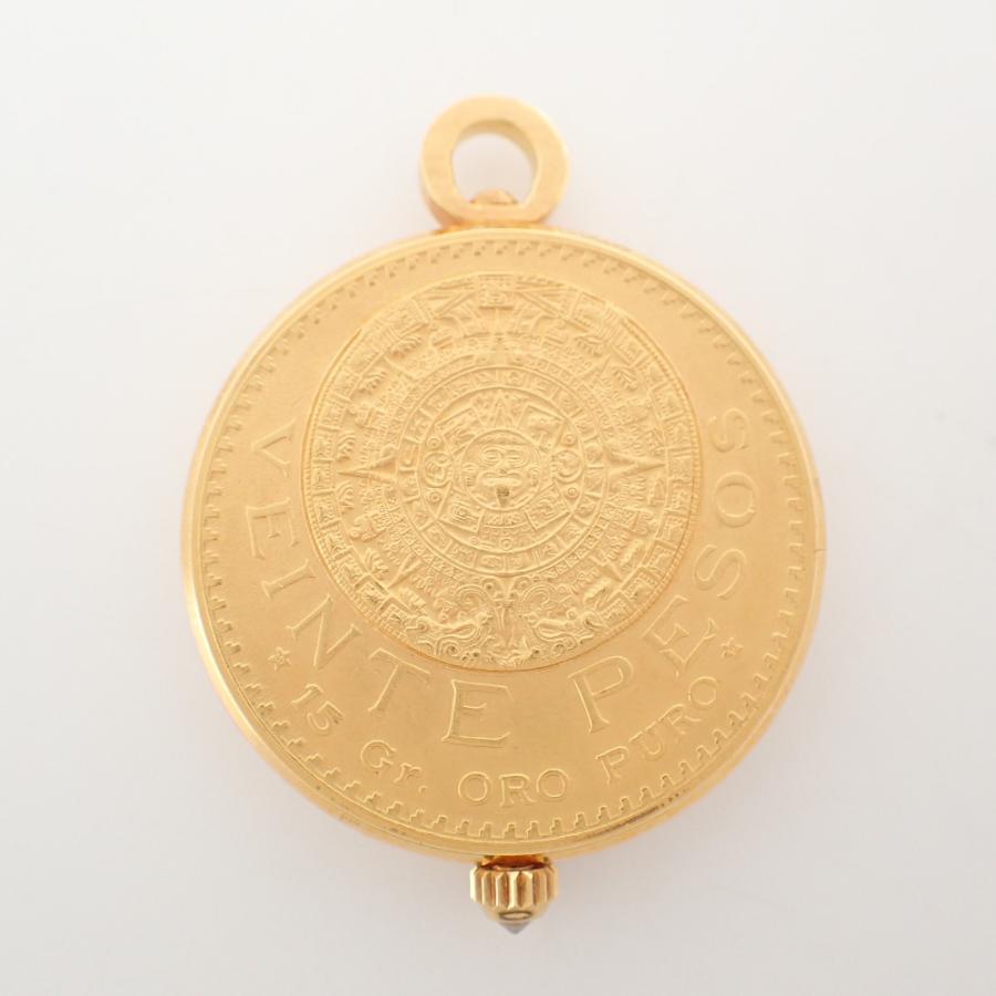 CORUM（コルム） 750 16.6g メキシコ20ペソ金貨 懐中時計 クォーツ