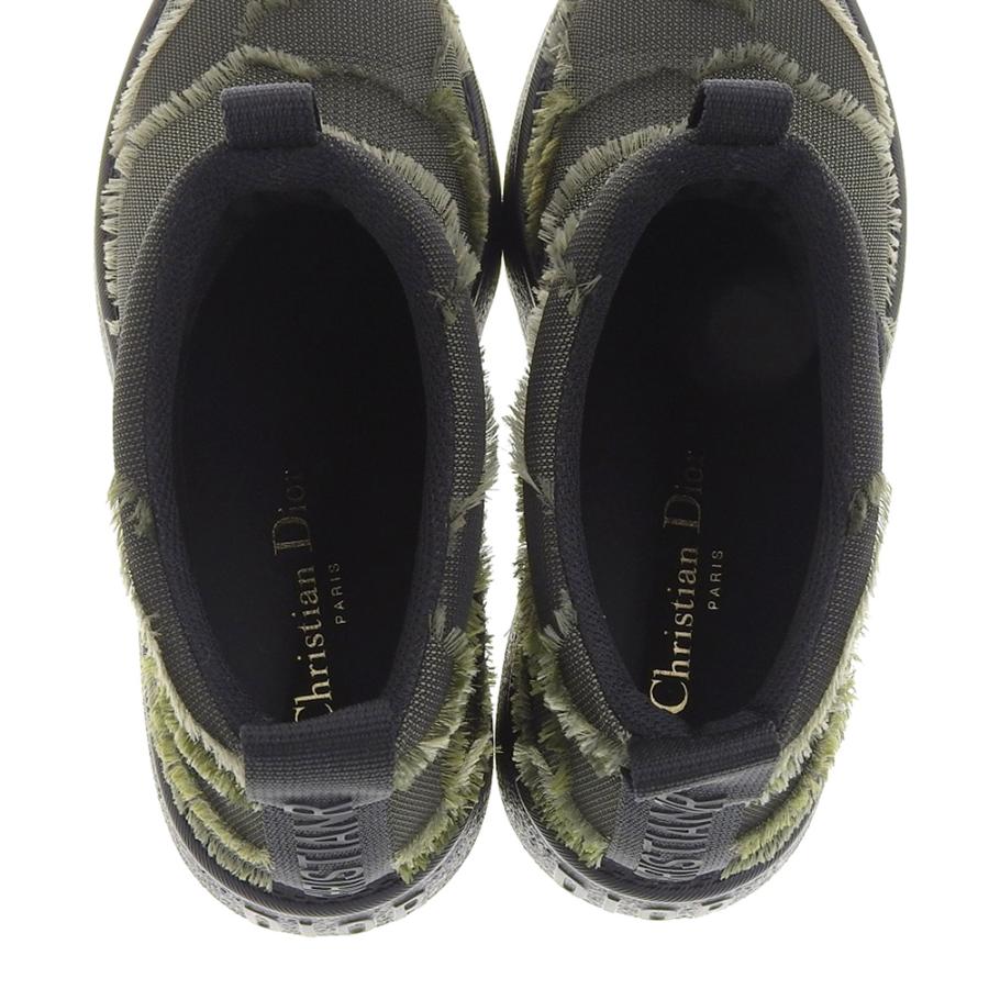 新品同様 Christian Dior クリスチャンディオール カモフラ ロゴ ショートブーツ シューズ レディース カーキ ブラック 35 1 2 MT1119 ブランドリユースショップエコスタイル - 通販 - Yahoo ショッピング