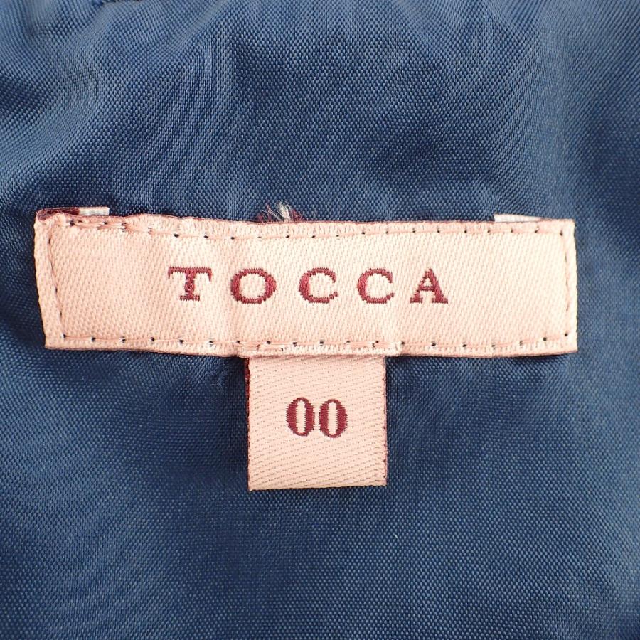 TOCCA トッカ 22SS ネイビー OPTONS0102 FULL BLOOM ドレス OO 