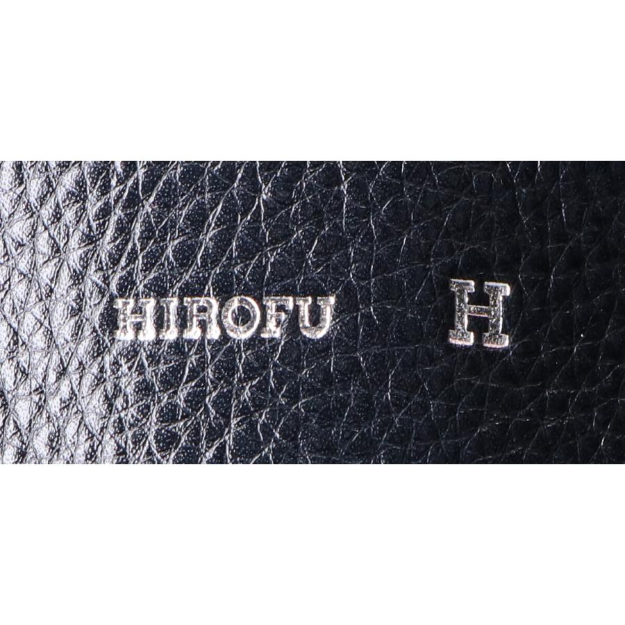 HIROFU（ヒロフ） 美品 ランポ M ハンドバッグ ネイビー レディース