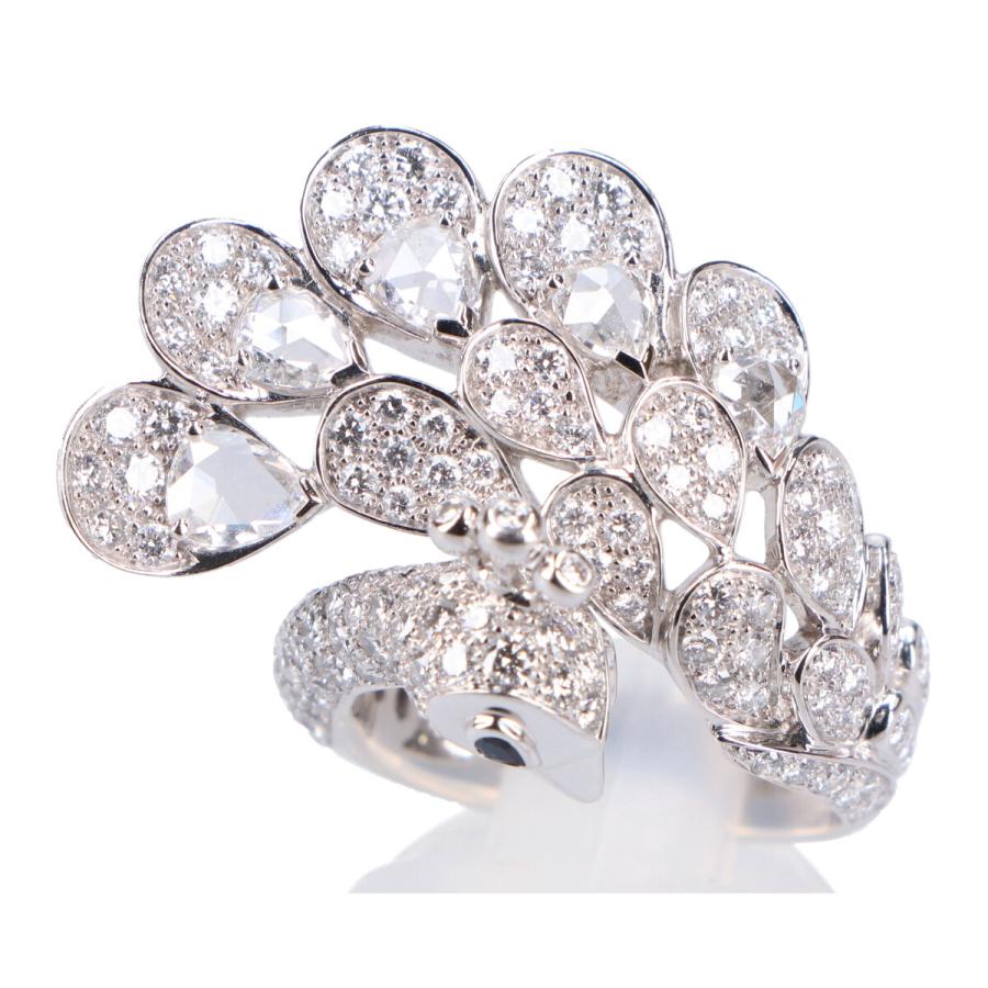 BOUCHERON 新品同様/ Boucheron ブシュロン K18WG HERA LE ヘラ 孔雀 
