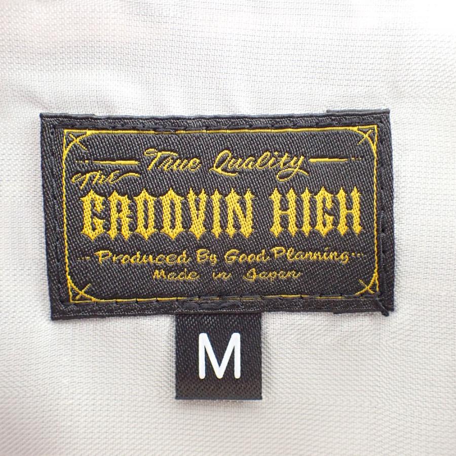 GROOVIN HIGH グルーヴィン ハイ ネイビー レーヨン 1950s 総柄 