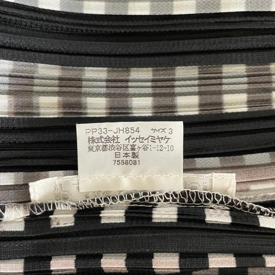 美品/ PLEATS PLEASE プリーツプリーズ PP33-JH854 総柄 プリーツ 半袖