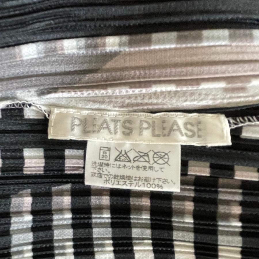 美品/ PLEATS PLEASE プリーツプリーズ PP33-JH854 総柄 プリーツ 半袖