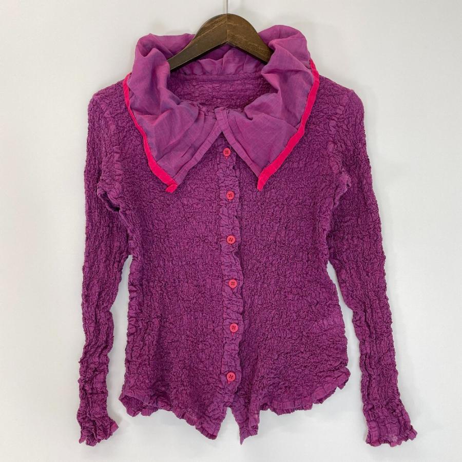 MeISSEYMIYAKE ミーイッセイミヤケ パープル M192FK316 縮絨プリーツ  