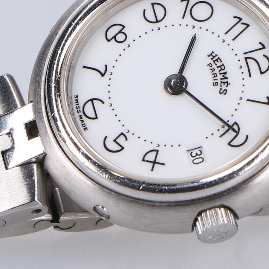 動作品 エルメス プロフィール 腕時計 HERMES HERMES エルメス プロフィール ウォッチ 腕時計 コンビ シルバー