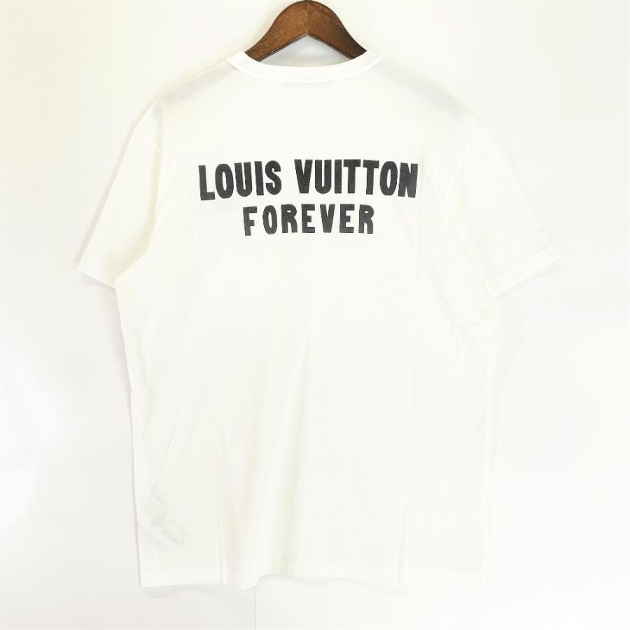 美品✨ルイヴィトン　LOUIS VUITTON ホワイト　白　Tシャツ　ロゴ Louis Vuitton White Pendant Logo T-Shirt – Savonches