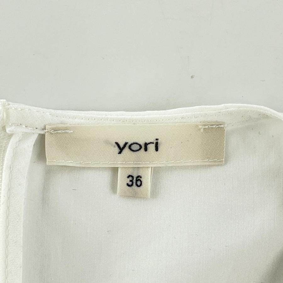 美品 yori ヨリ ギャザー フリルスリーブブラウス YR2221-010SP-2 サイズ36 ホワイト レディース 古着 中古 USED 美品 yori ヨリ ギャザー フリルスリーブブラウス YR2221-010SP-2