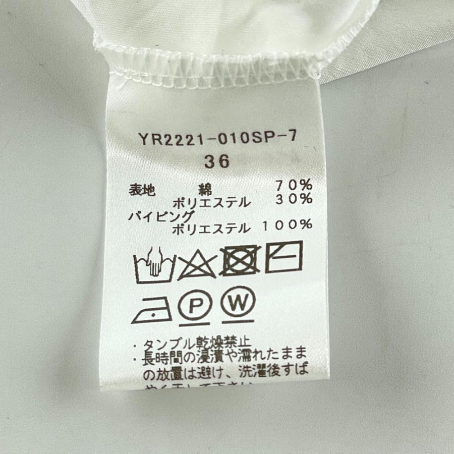 美品 yori ヨリ ギャザー フリルスリーブブラウス YR2221-010SP-2 サイズ36 ホワイト レディース 古着 中古 USED 美品 yori ヨリ ギャザー フリルスリーブブラウス YR2221-010SP-2