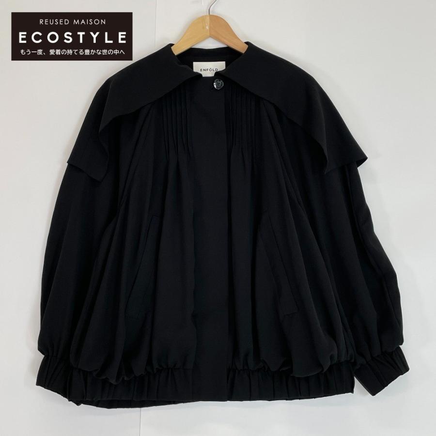 ENFOLD エンフォルド 23SS ブラック 300GS230-1590 TACK BLOUSON ENFOLD エンフォルド 23SS ブラック 300GS230-1590 TACK BLOUSON