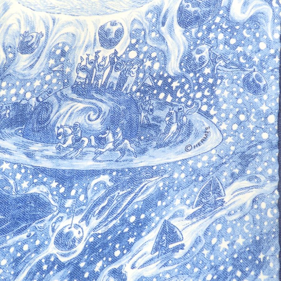 美品 HERMES エルメス Nothing But a Dreamer カレ100 シルク混