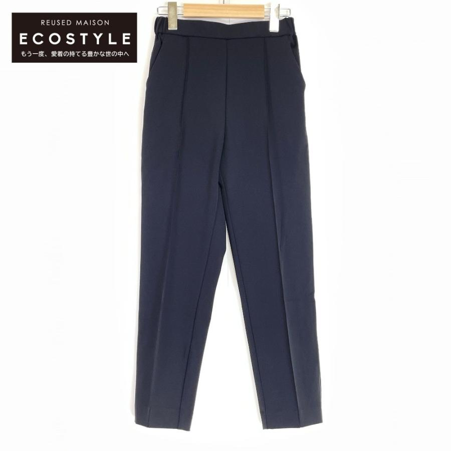 yori ヨリ 23SS ブラック YR22-23049SP ピンタックストレッチパンツ 36  