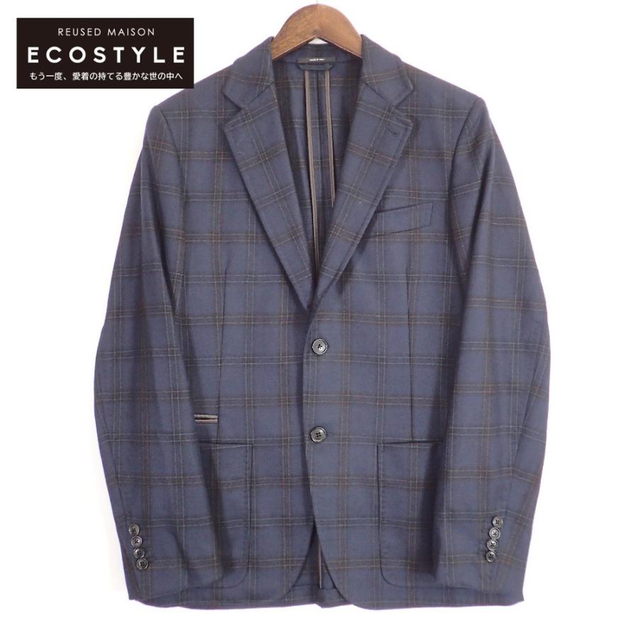 美品/国内正規 HERMES エルメス G19800 チェック カシミヤ混ウール 2B