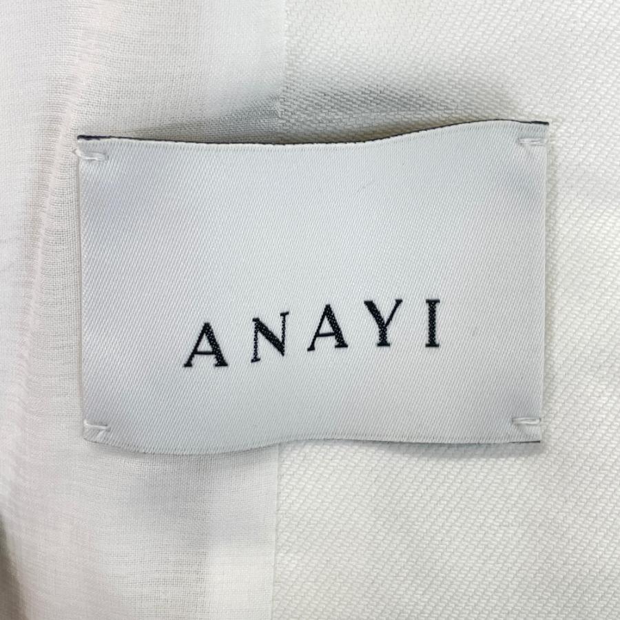 ANAYI（アナイ） ホワイト 23SS ラミーストレッチテーラードジレ