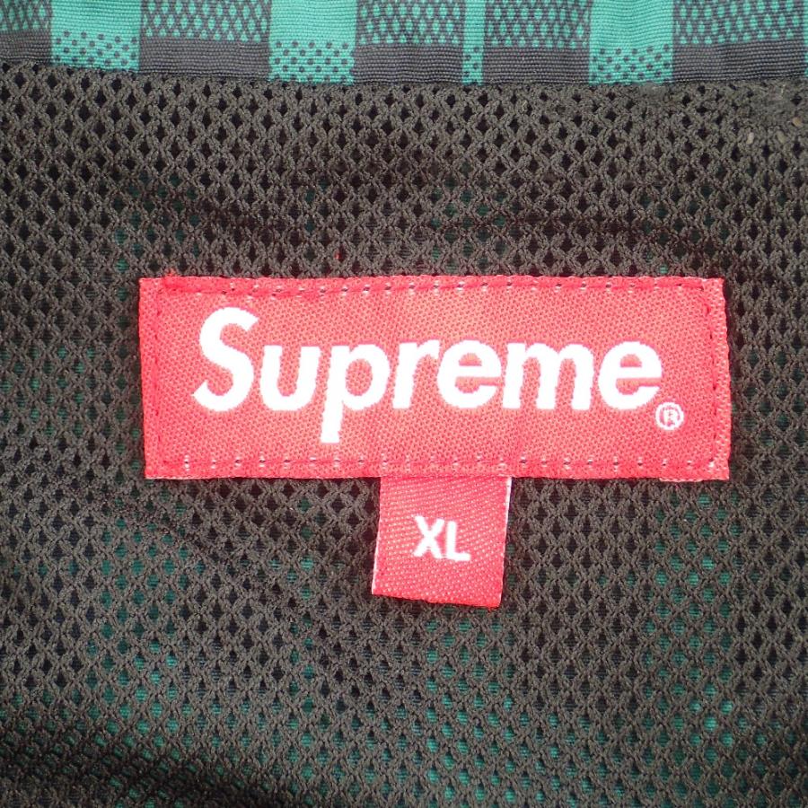 Supreme 18AW Nylon Plaid Pullover グリーン×ブラック チェック Supreme 18AW Nylon Plaid Pullover グリーン×ブラック チェック