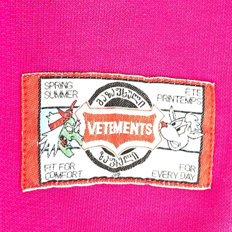 Vetements ヴェトモン ピンク USS197010 カートゥーンプリント