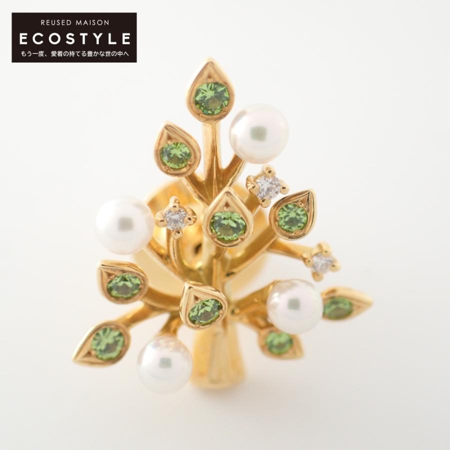 【美品付属品付】MIKIMOTO ミキモト　パール ピン　K18 t MIKIMOTO ミキモト ピアス 18金 K18イエローゴールド パール