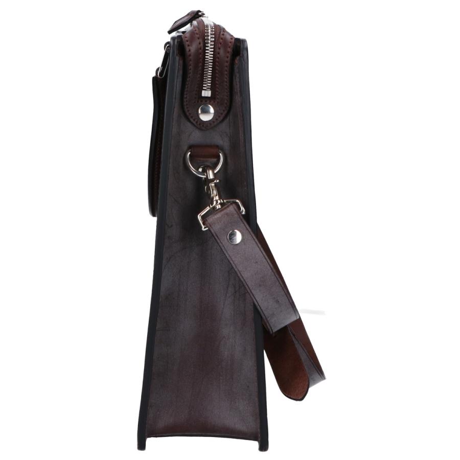 T*G様 【最終値下げ】万双　ブライドル 天ファスナー　ダークブラウン 新品同様 万双 ブライドル 天ファスナー ブリーフケース ダーク