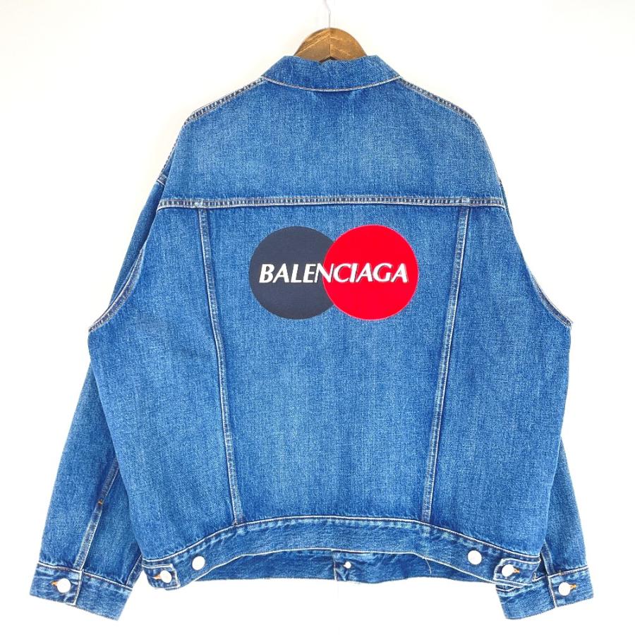 BALENCIAGAロゴデニムジャケット レディース34 balenciaga ロゴデニムジャケット 34 BALENCIAGAロゴデニムジャケット