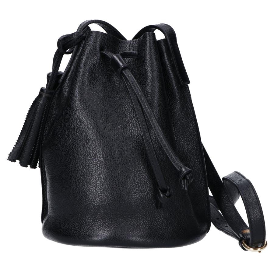 IL BISONTE（イルビゾンテ） 美品 54172300310 タッセル付 レザー 巾着 