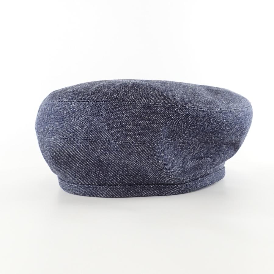 美品 HERMES エルメス サントノーレ セリエ デニム ベレー帽 帽子 57