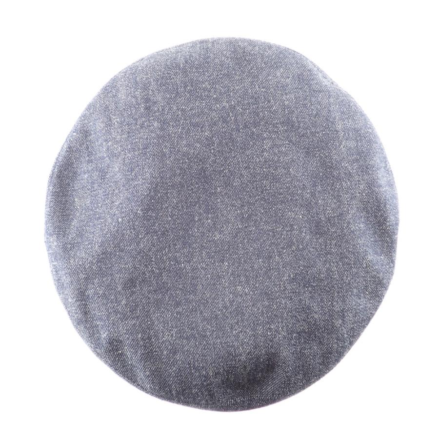 美品 HERMES エルメス サントノーレ セリエ デニム ベレー帽 帽子 57