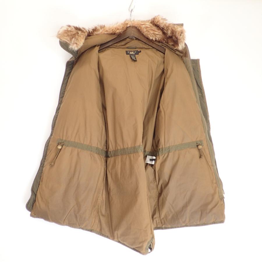 RRL ダブルアールエル カーキ ラムファー ブリザードダウンパーカー B