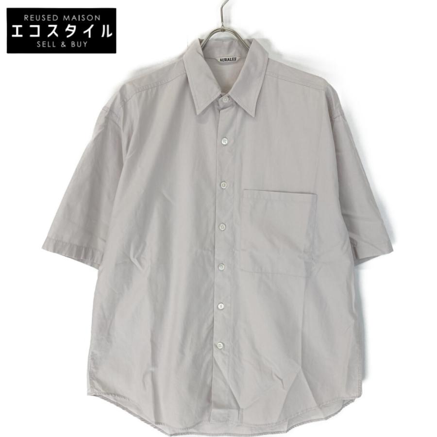 AURALEE オーラリー A20SS02TN WASHED FINX TWILL ビッグシャツ ピンク