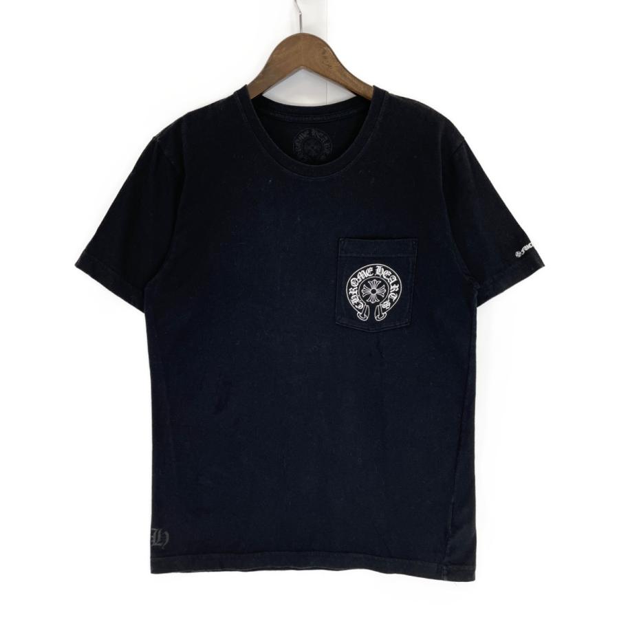 クロムハーツ ブラック 2212-304-0051 CH プラスクロス ポケット 半袖 Tシャツ M Chrome Hearts クロムハーツ ブラック 2212-304-0051 CH プラスクロス