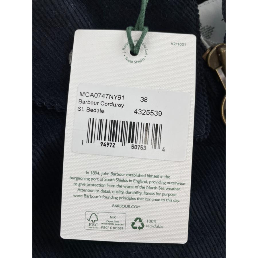 Barbour バブアー ネイビー 222MCA0747 コーデュロイ ビデイルSL 38